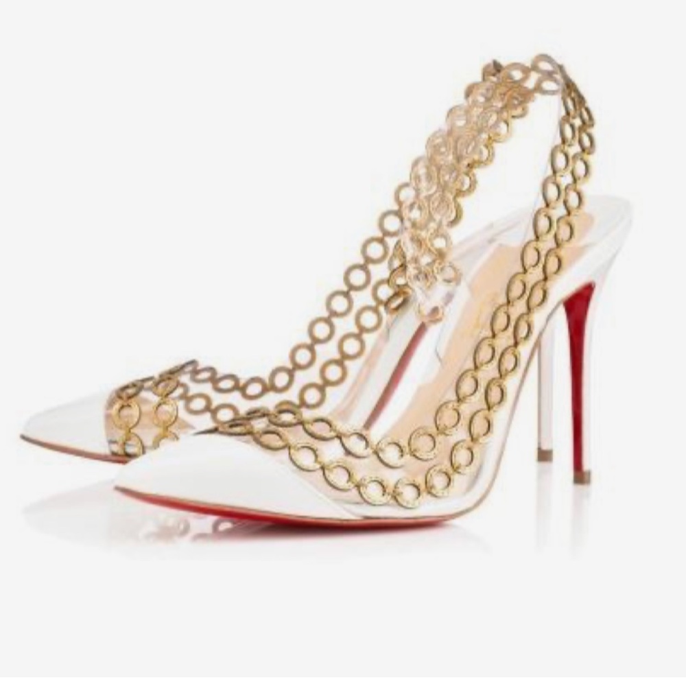 Christian Louboutin Malaika slingback heels RETAIL 995